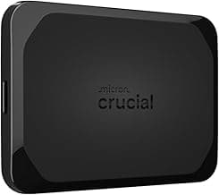 Crucial X10 4TB Portable SSD, Up to 2,100MB/s, USB 3.2 USB-C, External Solid State Drive, Compatible with Windows, Mac & Android, Durable Storage for Games, Photos & Files, Black – CT4000X10SSD9C02