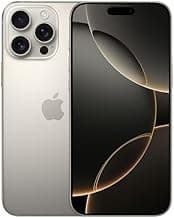 Apple iPhone 16 Pro Max, US Version, 256GB, Natural Titanium for AT&T (Renewed Premium)