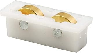 Prime-Line G 3119 Sliding Window Tandem Roller Assembly, 1/2 In. Flat Brass Rollers (2 Pack)