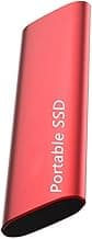 External Hard Drives 8TB External SSD Hard Drive SSD Portable SSD 1TB/2TB/4TB External Hard Drive 1TB HDD for Laptop with Type C USB 3.1 (Color : Gray Size : 8TB) (Red 8TB)