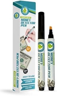 Counterfeit Money Detector Pen (2 Counterfeit Pens) Counterfeit Bill Detector Pen, Fake Money Marker & Checker, Detect Fake Bills - Fake Counterfeit Bills US Currency False Currency Checker Pen