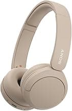 WH-CH520 Wireless Headphones Bluetooth On-Ear Headset with Microphone and up to 50 Hours Battery Life with Quick Charging, Cappuccino