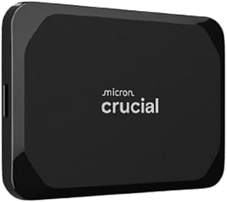Crucial X9 1TB Portable SSD, Up to 1050MB/s, USB 3.2 USB-C, External Solid State Drive, Compatible with Windows, Mac, & Android, Reliable Storage for Games, Files, & Backups, Black - CT2000X9SSD902