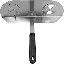 NU2U Vented Pizza Oven Wood Fire Door, Pure Stainless Steel with two (2) adjustable air vents, Fitment compatible for Dome* Pizza Oven- Includes foam rope seal and Hot Safe Door Holder included