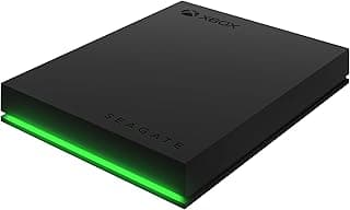 Game Drive for Xbox 2TB External Hard Drive Portable HDD - USB 3.2 Gen 1, Black with Built-in Green LED bar, Xbox Certified, 3 Year Rescue Services (STKX2000400)