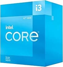 Core™ 12th Gen i3-12100F desktop processor, featuring PCIe Gen 5.0 & 4.0 support, DDR5 and DDR4 support. Discrete graphics required.