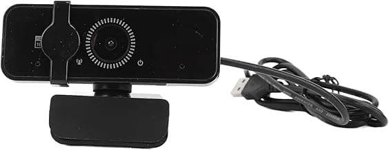 1080P Webcam with Noise Cancelling Microphone, 120° Wide Angle, Full HD Computer Web Camera, USB 2.0 Plug and Play for Calls Conference Desktop Laptop