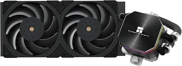 Thermalright Frozen Edge 240 Black AIO Water Cooler,Liquid CPU Cooler, 2×120mm PWM Fans Water Cooling System,2150RPM High Speed Fan,Compatible with AMD/AM4/AM5&Intel LGA1700/1150/1151/1200/2011/17XX