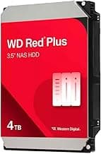 Western Digital 4TB WD Red Plus NAS Internal Hard Drive HDD - 5400 RPM, SATA 6 Gb/s, CMR, 128 MB Cache, 3.5" - WD40EFZZ