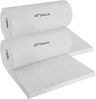Amylove 2 Pcs Ceramic Fiber Insulation Blanket 60 x 24 x 1 Inch High Density Heat 2600f High Temperature Insulation for Stoves, Kilns, Forges, Fire Bricks, Boilers, Pizza Ovens