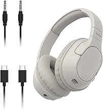 Belkin SoundForm Surround Bluetooth Over-Ear Headphones - Environmental Noise Cancelling Headphones - Wireless w/ 60H Playtime & Soft Ear Cups for iPhone, Galaxy, iPad, Travel, Home, or Office - Sand