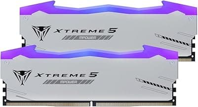 Patriot Memory Viper Xtreme 5 MPOWER DDR5 RGB RAM 32GB (2X16GB) 6000MT/s CL30 1.35v UDIMM Desktop Gaming Memory Kit Compatible with Intel XMP/AMD Expo - PVXR532G60C30KM