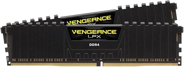 CORSAIR Vengeance LPX DDR4 RAM 16GB (2x8GB) Up to 3200MHz CL16-20-20-38 1.35V Intel AMD Desktop Computer Memory - Black (CMK16GX4M2E3200C16)