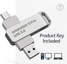 Bootable USB Type C + A Installer for Windows 11 Pro, Activation Key Included. Recover, Restore, Repair Boot Disc. Fix Desktop & Laptop.