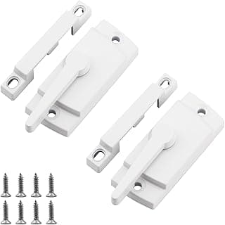 Window Sash Locks, 2 PCS Window Latches Replacement, Window Locks for up and Down Windows, Replacement Window Locks for Vertical and Horizontal Sliding Windows