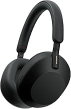 Sony WH-1000XM5/SA Wireless Noise-Cancelling Over-the-Ear Headphones - Black, with Soft Case (Renewed)