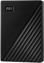 5TB My Passport, Portable External Hard Drive, Black, backup software with defense against ransomware, and password protection, USB 3.1/USB 3.0 compatible - WDBPKJ0050BBK-WESN