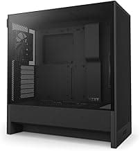 NZXT H5 Flow 2024 - Compact ATX Mid-Tower PC Gaming Case - High Airflow - 2 x 120mm Fans Included - 360mm Front & 240mm Top Radiator Support - Cable Management System - Tempered Glass - Black