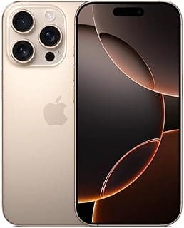 Apple iPhone 16 Pro Max, 256GB, Desert Titanium - Unlocked (Renewed)