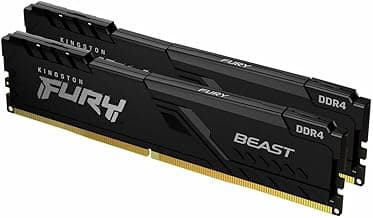 Kingston Fury Beast 32GB (2x16GB) 3200MT/s DDR4 CL16 Desktop Memory Kit of 2 KF432C16BBK2/32