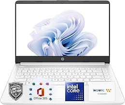 HP Ultrabook Laptop with Office 365 - Copilot AI - 1.2TB Storage - 8GB RAM - Intel Core | Thin & Portable, Anti-Glare Display, 1TB OneDrive + 192GB SSD, win11, Fast Charge and 12hrs Battery, no Mouse