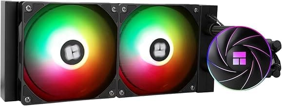 Thermalright Aqua Elite 240 ARGB V4 CPU AIO Cooler, 240mm CPU Liquid Cooling, Pump Head Speed up to 6400RPM, for AM4/AM5, Intel LGA1851/1150/1151/1200/2011/1700, High Performance Radiator