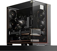 Thermalright A70 ARGB Black ATX Gaming Case Three-Sided Column-Free Glass 8 CPU Fan Slots + Four-Way Airflow Tool-Free Quick Release Vertical Graphics Card Mounting Anti-Fall,Panoramic Light Strip