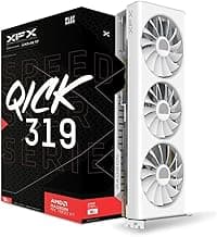 XFX Speedster QICK319 Radeon RX 7800 XT White CORE Gaming Graphics Card with 16GB GDDR6 HDMI 3xDP, AMD RDNA 3 RX-78TQICKW9