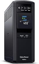 CyberPower CP1500PFCLCD PFC Sinewave UPS Battery Backup and Surge Protector, 1500VA/1000W, 12 Outlets, AVR, Mini Tower, UL Certified