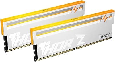 Lexar Thor Z Series RGB DDR5 RAM 32GB Kit (2x16GB) 6000 MHz, DRAM 288-Pin UDIMM Desktop, PC High-Performance Gaming Computer Memory for Intel XMP 3.0/AMD Expo, PMIC/On-die ECC/1.35V