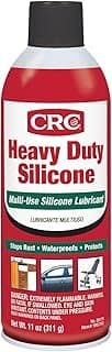 CRC Heavy Duty Silicone Lubricant, 11 Wt Oz, Clear Colorless Liquid