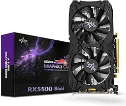 RX 5500 8gb GDDR6 Graphics Card,128 Bit, 3XDP, HDMI, PCI Express 4.0X8, 8pin with Fan Intelligent System,Gaming PC Computer Video Cards with 3X DisplayPort +1X HDMI (5500)