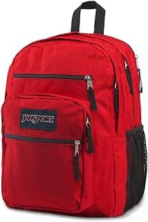 Laptop Backpack - Computer Bag with 2 Compartments, Ergonomic Shoulder Straps, 15” Laptop Sleeve, Haul Handle - Red Tape
