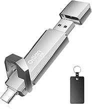 Orlian 1TB External Portable SSD USB Solid State Drive Up to 1000MB/s USB 3.2 Gen 2 Dual Drive Type C + USB A Solid State Thumb Drive for Phone/Android Laptops/Windows/Mac, Silver