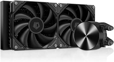 ID-COOLING FX240 PRO Liquid CPU Cooler for Desktop - 240mm AIO Cooler, 2 x 120mm High-efficient Fans, Special CD Pattern Pump Header, Intel & AMD Compatible