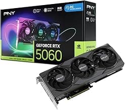 PNY NVIDIA GeForce RTX™ 5060 Epic-X™ ARGB OC Triple Fan, Graphics Card (8GB GDDR7, 128-bit, SFF-Ready, PCIe® 5.0, HDMI®/DP 2.1, 2-Slot, NVIDIA Blackwell Architecture, DLSS 4)
