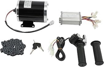 48V 1000W Brushed Motor Kit, Electric Dc Motor Kits 3000rpm with 26A Infinitely Adjustable Speed Controller Throttles with LED Display for Scooters Go Karts Motorized Bicycle E-Bike