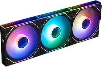 Thermalright TL-M12Q-S X3 120mm PC Case Fans, PWM ARGB Fans, 2000RPM High Airflow, Daisy-Chain, Infinity Mirror Lighting, 3-Pack