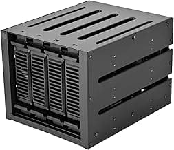 Silverstone Techology FS304-V Three (3) 5.25" Bay to Four (4) 3.5" SAS 12G / SATA 6G Trayless Hot-swap Cage, SST-FS304B-V