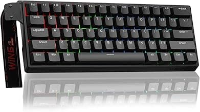 Aula WIN60 HE - 60% Mechanical Gaming Keyboard Wired, Magnetic Switch Hot Swappable, Adjustable Actuation Rapid Trigger Mode, 8000 Hz Polling Rate, RGB Small Keyboard 60 Percent Compact Design for PC