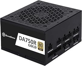 SilverStone Technology DA750R Gold 750W 80 Plus Gold ATX 3.0 & PCIe 5.0 Modular Power Supply, SST-DA750R-GM