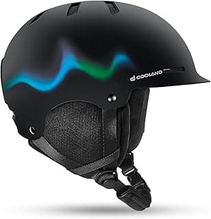 Odoland Adult Ski Helmet for Men & Women - Snowboard Helmet with Adjustable Dial Fit System, ASTM Safety Certified, Goggles Compatible for Skiing, Snowboarding