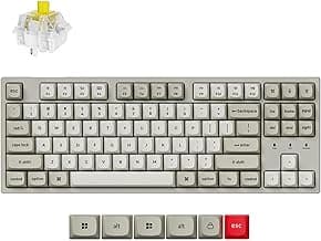 Keychron C1 Pro 8K Swappable RGB Backlight Keyboard Banana Switch - Retro