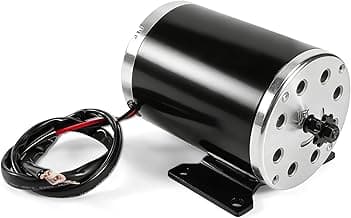 MY1020 48V Electric Scooter Brushed Motor 1000W 9 Teeth Compatible with Electric Scooter E-Bike Motorcycle Bicycle Mini Bike Go Kart ATV Tricycle,with Base