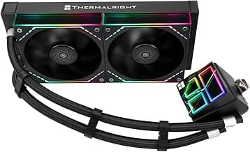 Thermalright Frozen Infinity 240 Black CPU AIO Cooler, 240mm Radiator, TL-M12*2 PWM Fans, ARGB Infinity Mirror, Compatible with LGA1851/1700/1150/1151/1200/2011/AM4/AM5