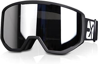 EXP VISION Ski/Snowboard Goggles for Men Women, OTG Snow Goggles Anti Fog UV Protection