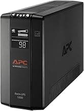 APC Back-UPS Pro 1000VA UPS, 600W Battery Backup & Surge Protector, AVR, 8 Outlets (NEMA 5-15R), LCD Display, BX1000M Uninterruptible Power Supply for Computers, Wi-Fi Routers, Home Office Electronics
