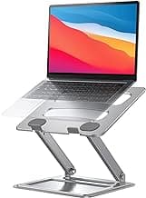 LORYERGO Adjustable Laptop Stand, Portable for 17.3inch Laptops, Holds Up to 17.6lbs, Ergonomic Posture & Heat Dissipation