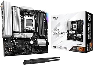 B650M Pro X3D WiFi AMD AM5 Micro-ATX Motherboard, Supports AMD Ryzen 9000/8000/7000 Series Processors, DDR5 8000+ (OC), PCIe 5.0, 2.5G LAN, WiFi 6E, 8+2+1 Power Phase
