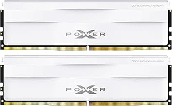 Silicon Power DDR5 32GB (2x16GB) Zenith 6000MT/s (PC5-48000) 288-pin CL30 1.35V UDIMM Desktop Memory Module RAM SU032GXLWU60AFDGSW White